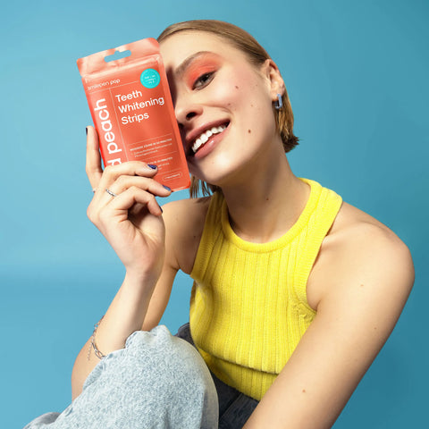 POP Oral Beauty Teeth Whitening Strips - Wild Peach