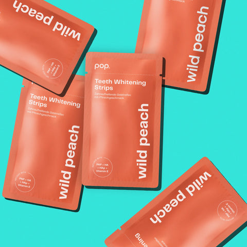 POP Oral Beauty Teeth Whitening Strips - Wild Peach
