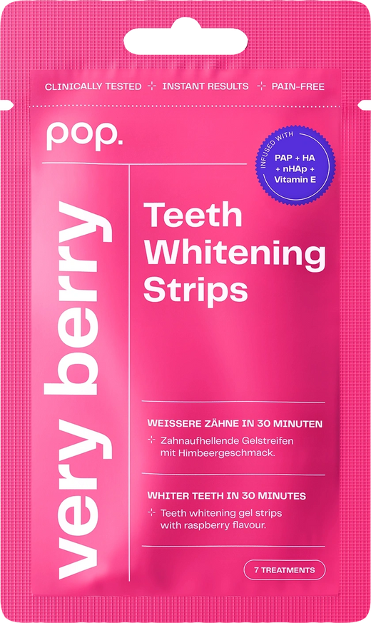 POP Oral Beauty Teeth Whitening Strips - Very Berry